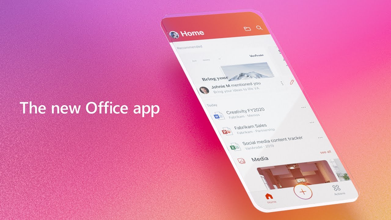 The Microsoft Office app – Word, Excel, PowerPoint & more - YouTube