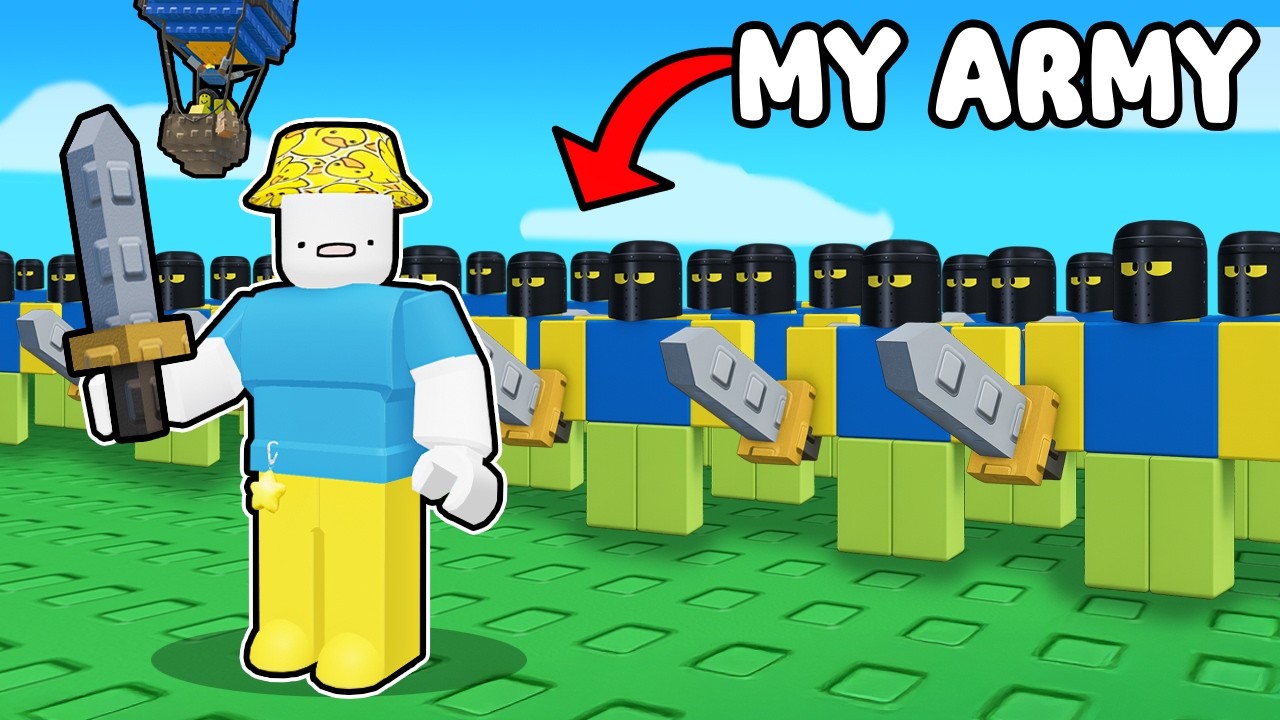 Я создал НЕОСТАНОВИМУЮ АРМИЮ в Roblox создаю армию...