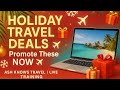 Holiday Travel Deals to Promote Now 🎁 | Travel Advisor Training ✈️