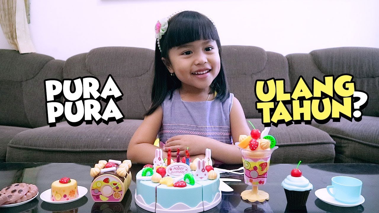 MENGHIAS KUE ULANG TAHUN Mainan DIY Fruitcake YouTube