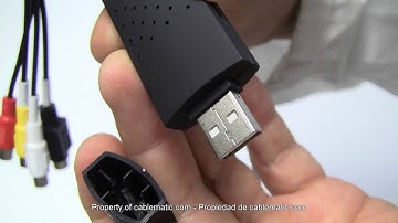 Capturadora de audio y vídeo por USB 2.0 distribuido por CABLEMATIC ®