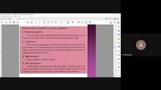 Module IV- Chapter 5-Laser and its Characteristics