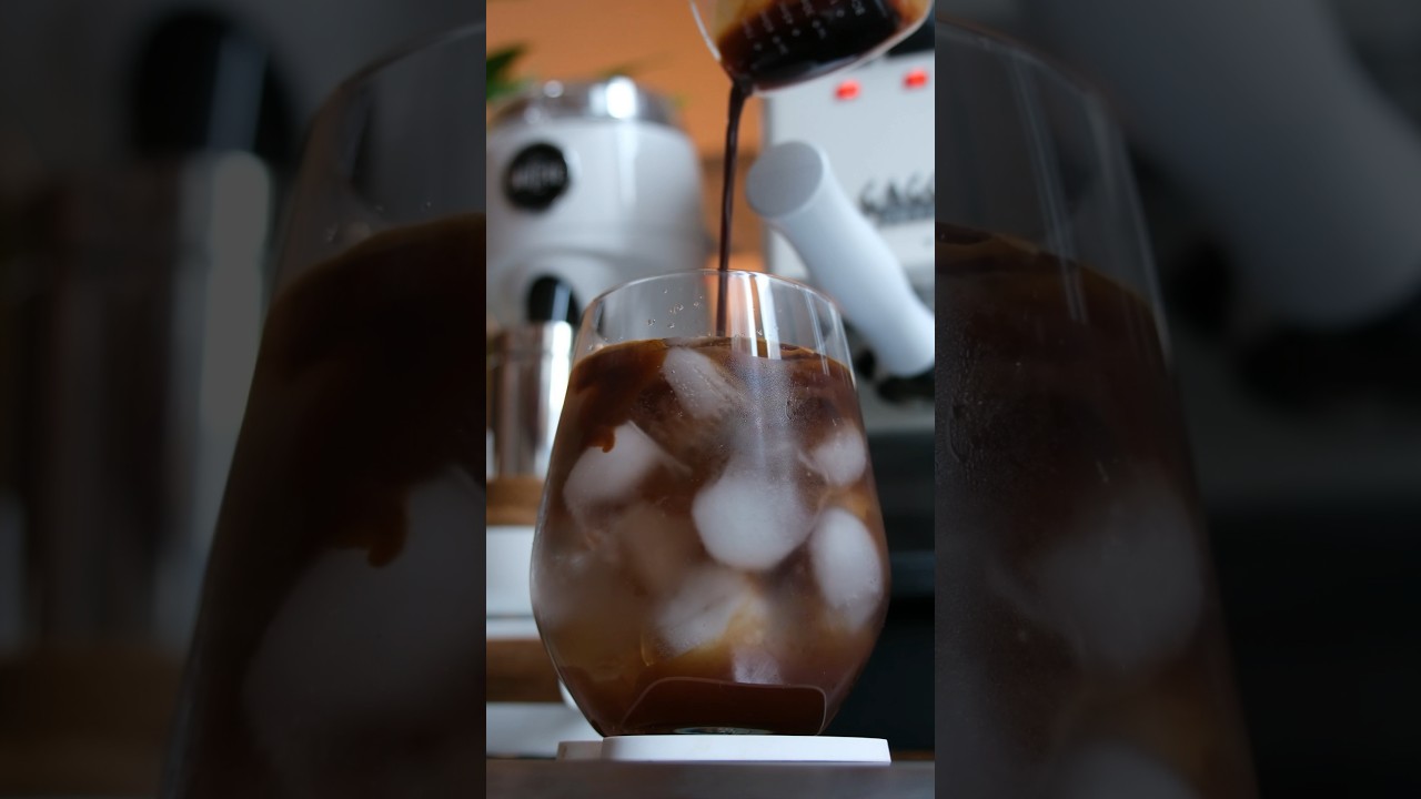 Frosty Iced Long Black Coffee  
