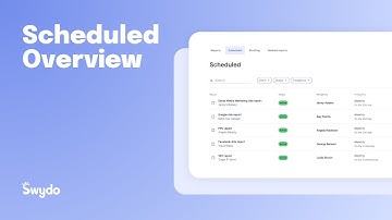How to Use Swydo’s Scheduled Overview