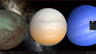 Universe Sandbox ² Planets/Exoplanets Size Comparation 2022