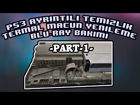 PS3 AYRINTILI TEMİZLİK TERMAL MACUN YENİLEME BLU-RAY  BAKIMI/PART-1
