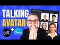 Create a talking avatar with did and canva