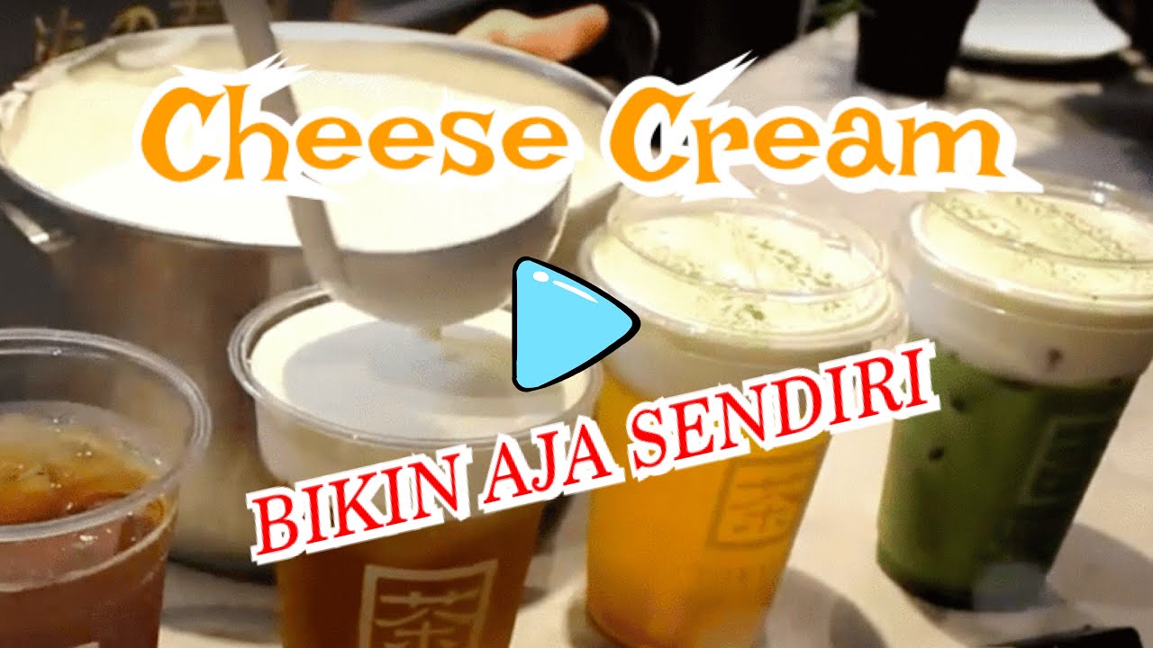 cara buat cheese cream murah meriah - YouTube