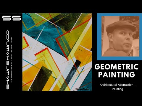 How To Paint Geometric Art In Acrylic Tutorial Youtube