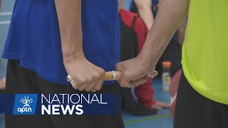 Dene stick pull competition at Arctic Winter Games | APTN News