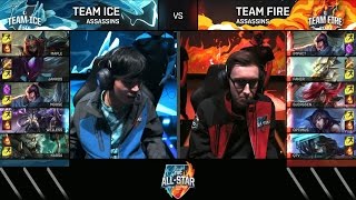 BJERGSEN and FAKER  Assassins Mode All Star 2016  Team Ice vs Team Fire
