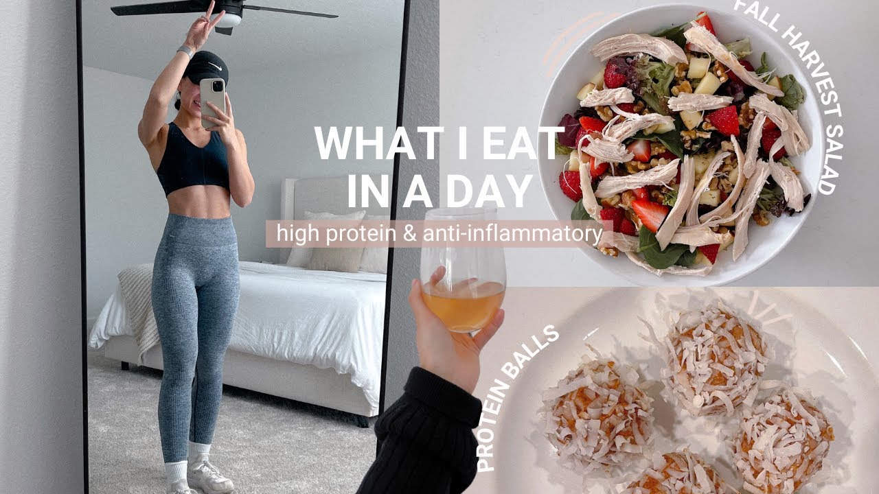 FALL WHAT I EAT IN A DAY | high protein, healthy fall recipes to try!