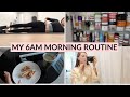 Real life 6am morning routine  my workout breakfast skincare routine