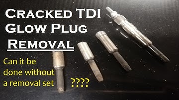 Broken TDI glow plug removal DIY