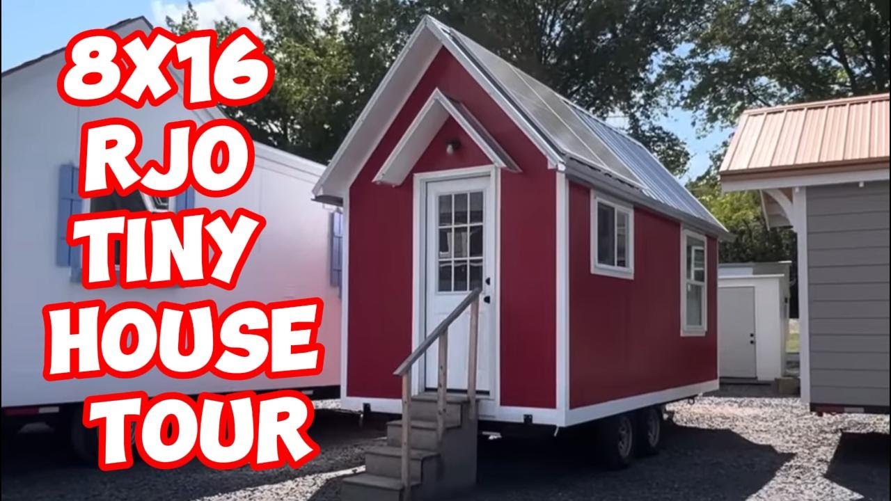 Incredible Tiny Home 8'x16' RJO Tour - Can I Live Tiny?! 🤔🏡🤩🇺🇸😉 