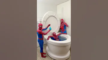 My SPIDER MAN Boyfriends Balloon PRANKED Me In Giant Toilet Shorts 