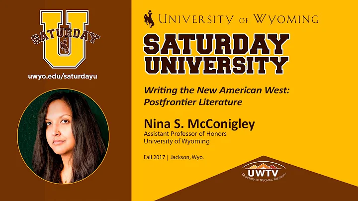 Nina McConigley at Saturday U  Writing the New Ame...