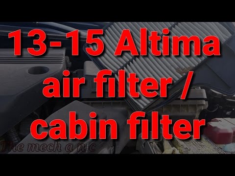 Video: 2014 Nissan Altima hava filtri haradadır?