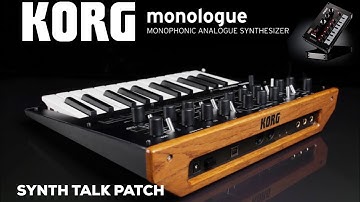 Synth Talk Patch Tutorial- Formant style- Korg Monologue