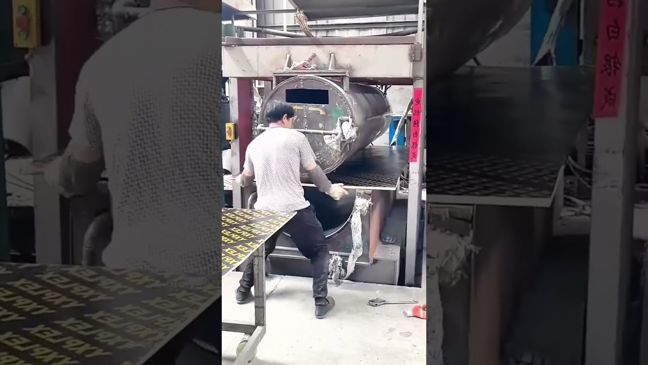 Pressing Process Of Composite Wooden Boards Into Semi Cylindrical Shapes