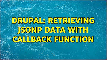 Drupal: Retrieving jsonp data with callback function