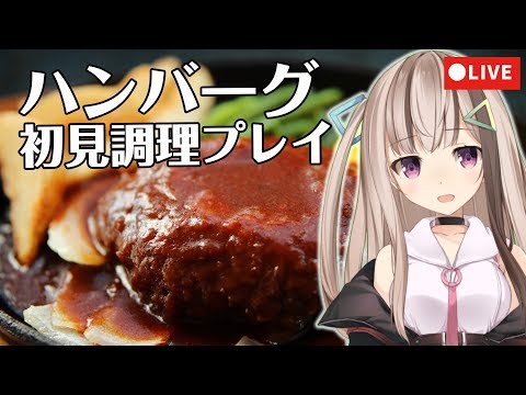 ハンバーグ初見料理プレイ