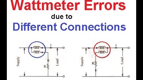(Urdu/Hindi)EM || Wattmeter Error due to Two Possible Connections