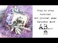 Step-by-step art-journal page tutorial &quot;Lavender mood&quot;