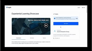 Experiential Learning Hopin Platform Instructions screenshot 3