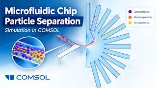 Full COMSOL Microfluidic Particle Separation Simulation | Size-Based Sorting in a Chip Guide