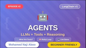 LangChain Agents Tutorial #2 - Tools, ReAct Loop & Live Demo