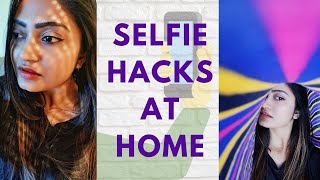 Selfie Hacks at Home | Easy Self Portrait | Creative Selfie Ideas | Supriti screenshot 3