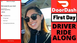 DoorDash Driver First Day Ride Along For Beginners | Giving It Another GO! (Part 1)