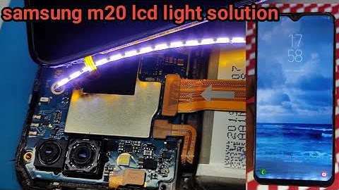 samsung m20 lcd light solution