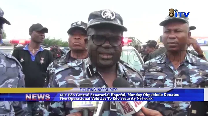 Monday Okpebholo donates 5 operational vehicles to Edo Security Network