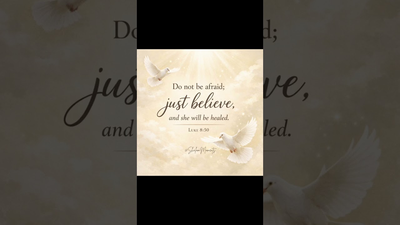 When fear speaks loudly, Jesus invites us to trust His power and believe beyond what we see.☝️🙏