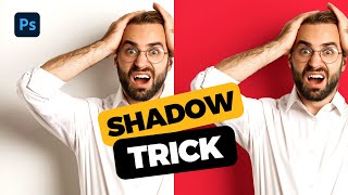 Realistic Shadow Trick in Photoshop - 15 SECOND TUTORIAL