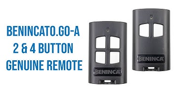 Beninca TO.GO-A 2 & 4 Button Genuine Remote Video Description