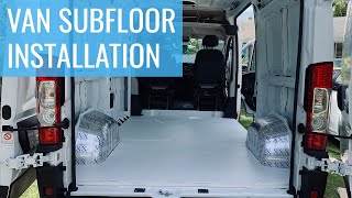 Van Subfloor Installation  Ram ProMaster Van Build Conversion  Episode 6 | Jason Klunk