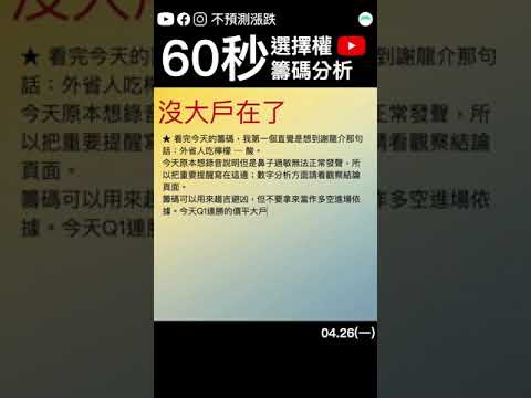 台股Q1連勝價平大戶第一次CALL沒留到結算，還轉到買PUT #選擇權籌碼分析 #不預測漲跌 #說人話的選擇權課程