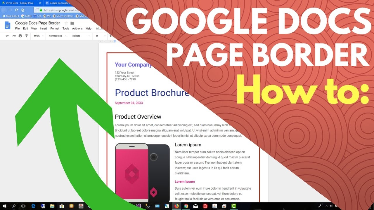 google-docs-border-template-how-to-add-page-border-youtube