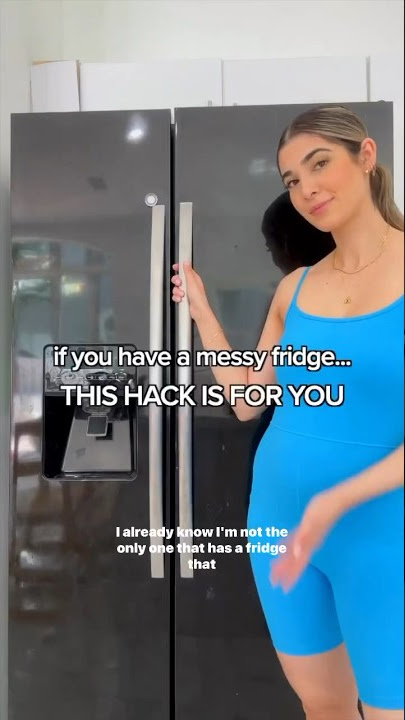 The BEST Hack to Organize Your Fridge 🥕🧀🥚 #fridgeorganization #homeorganization #amazonfinds