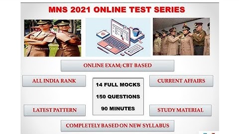 MNS MOCK TEST 2021