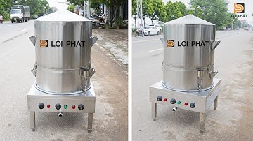 Mẫu nồi đồ xôi công nghiệp mới nhất 2023, đồ xôi ngon, nhuyễn, chín đều, tiết kiệm điện
