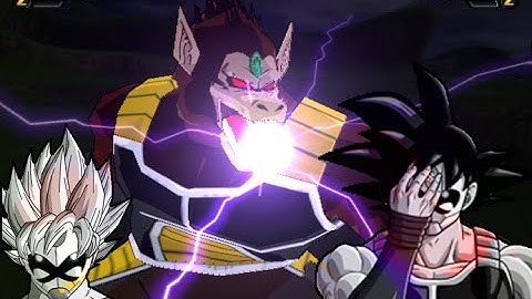 Evil Bardock Great Ape vs Gogeta SSJ4 - DBZ Budokai Tenkaichi 3 MOD