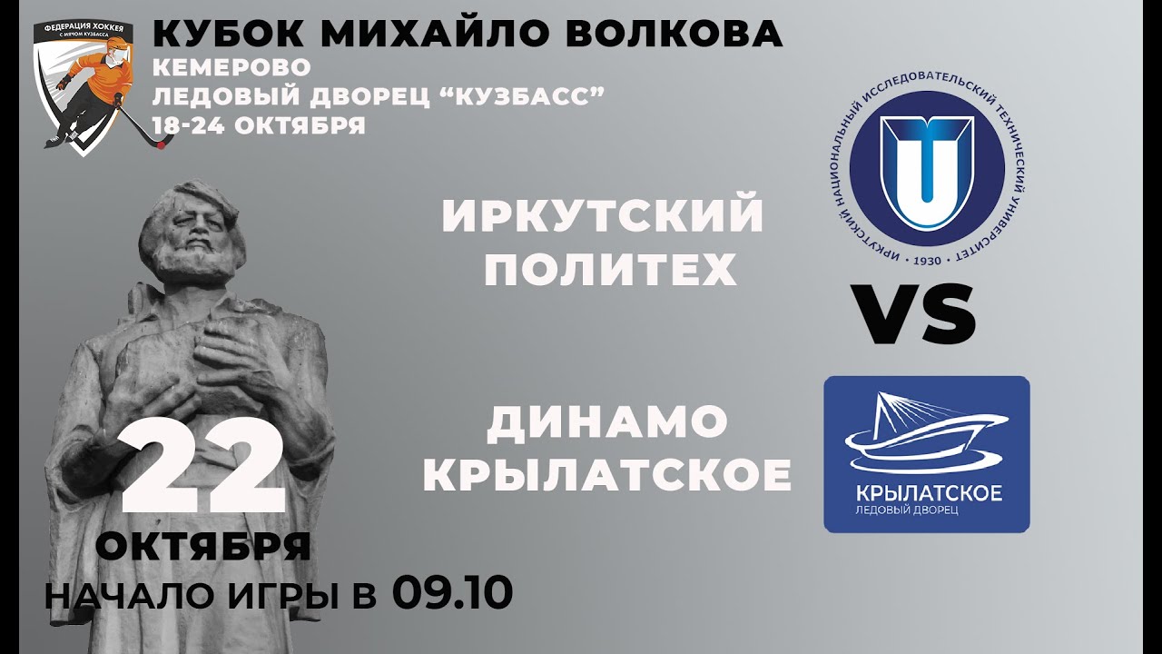 «Иркутский Политех» - «Динамо-Крылатское», Кубок Михайло Волкова-2021 ...
