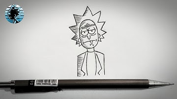 How To Draw Rick From Rick And Morty - Step By Step Tutorial