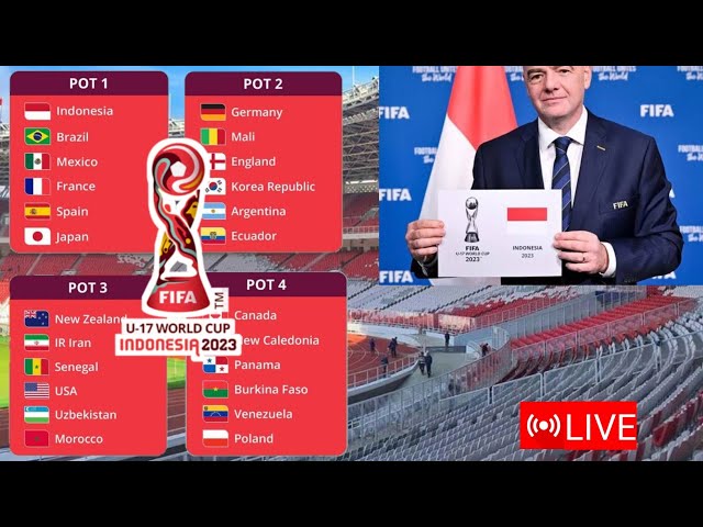 ASEAN FOOTBALL on X: 🔥 FIFA U17 WORLD CUP 2023 Here is official draw !  🇮🇩 Indonesia is in Group A as the host #FIFA #WCU17   / X