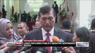 Luhut Panjaitan Deplores Negative Sentiments Over Archandra Tahar
