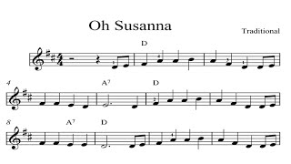 Video voorbeeld van "Oh Susanna: KINDLE SHEET MUSIC Piano Organ & Keyboard: Book 4"